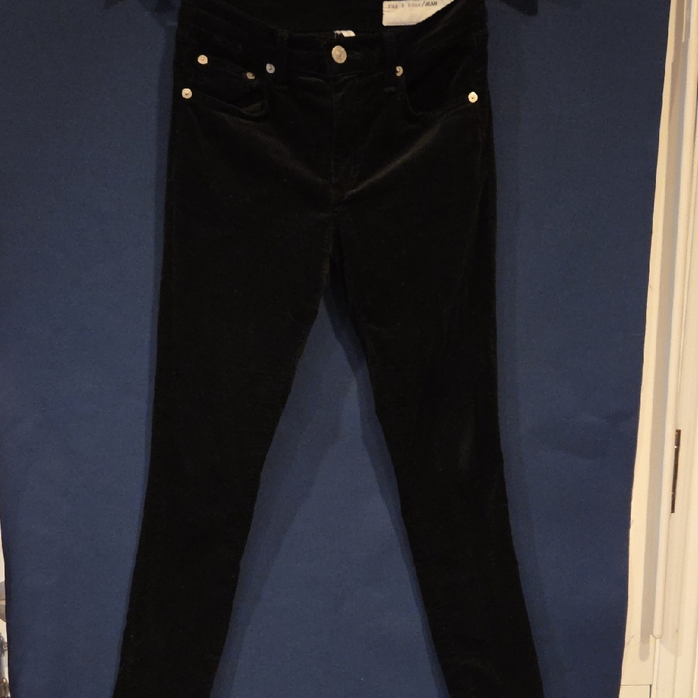 Rag & Bone Jet Black Skinny Pants